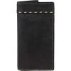 Wrangler Men’s Bifold Wallet with Flip-Out ID Window, Genuine Leather, Gift for Him(Black Western Stitch)