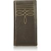 Wrangler Men’s Bifold Wallet with Flip-Out ID Window, Genuine Leather, Gift for Him(Cognac Boot Stitch)