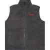 Wrangler Men’s Big and Tall Polar Fleece Zip Up Sleeveless Vest(Charcoal/Navy)