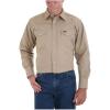 Wrangler Men’s Chambray Long Sleeve Work Shirt Chambray(Khaki)