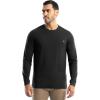 Wrangler Mens Long Sleeve Pocket T-Shirt with UPF(Black)