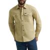 Wrangler Men’s Long Sleeve Shirt(Olive Gray (Twill))