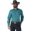 Wrangler Men’s Premium Performance Advanced Comfort Workshirt(Turquoise)