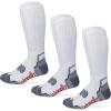 Wrangler Men’s Ultra Dri Compression Tall Boot Socks (3 Pairs)(White)