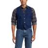 Wrangler Men’s Unlined Denim Vest(Denim)