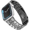 Wrangler® Silver Link Metal Band for Apple Watch®, Western Style, Fits all Apple Watch® Series and Sizes(Frontier Links)