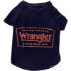 Wrangler T-Shirt for Dogs – Lightweight, Pull On Washable Dog Shirt – Rope EST Wrangler Logo Tee (Navy) L Size(Small)
