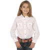 Wrangler White Girls Western Long Sleeve Top GW7001W(White)