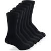 Wrangler Women’s Assorted Pattern Microfiber Dress Crew Socks(Black)