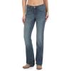 Wrangler Women’s Aura Instantly Slimming Mid Rise Boot Cut Jean(Blue Medium)
