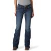 Wrangler Women’s Cash Mid Rise Vented Hem Ultimate Riding Jean(Mid Wash)