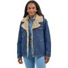 Wrangler Women’s Dark Denim Sherpa Coat