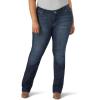 Wrangler Women’s Plus Size Straight Leg Jean(Dark Wash)