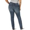 Wrangler Women’s Plus Size Straight Leg Jean(Mid Wash)