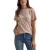 Wrangler Womens Retro Short Sleeve Graphic T-Shirt(Peach Whip Heather)
