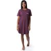 Wrangler Women’s Short Sleeve Crewneck Pocket Sleepshirt(Amaranth)