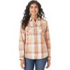 Wrangler Women’s Vintage Denim Snap Shirt(Faded Pink Orange)