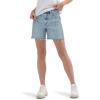 Wrangler Womens X Hot Wheels™ High Rise Relaxed Short(Light Blue Denim)