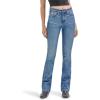Wrangler Womens X Hot Wheels™ High-Rise Bootcut Jean(Dark Blue Denim)