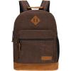 Wrangler Yellowstone Sturdy Backpack for Travel Classic Logo Water Resistant Casual Daypack for Travel with Padded Laptop Notebook Sleeve (Wild West)(Brncrd)