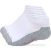 Wrangler Youth Boys Girls Cotton Quarter Length Socks 3 Pair Pack(White)