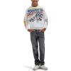 Wrangler boys X Hot Wheels™ Youth Crewneck “rodeo” Pullover(White)