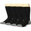 Wrangler mens Riggs Workwear Over the Calf Work Boot Socks 4 Pair Pack(Black)