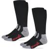 Wrangler mens Steel Toe Boot Ultra-dri Work Crew Socks 2 Pair Pack(Black)