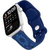 Wrangler® “Aztec Trail” Silicone Band for Apple Watch®, Western Aztec Pattern, Fits all Apple Watch® Series and Sizes(Blue)