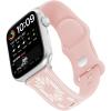 Wrangler® “Aztec Trail” Silicone Band for Apple Watch®, Western Aztec Pattern, Fits all Apple Watch® Series and Sizes(Light Pink)