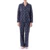 Wrangler womens Long Sleeve Flannel Top and Pant Pajama Set(Ditsy Floral)
