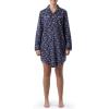 Wrangler womens Mid-length Flannel Sleep Shirtdress(Ditsy Floral)