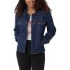 Wrangler womens Relaxed Fit Memory Maker Jean Jacket(Crimson)
