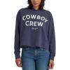 Wrangler womens Retro Cropped Hoodie Sweatshirt(Odyssey Gray)