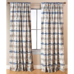 CARSTENS, INC. Printed Curtain Panel Set, Wrangler Western, 2 Panels (54″ x 84″ Each), Amarillo Sunset(Stack Rock)