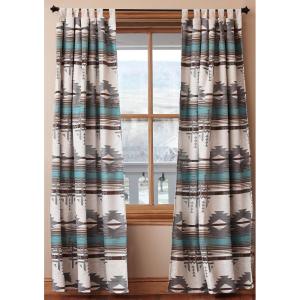 CARSTENS, INC. Woven Chenille Curtain Panel Set, 2 Panels (54″ x 84″ Each), Wrangler Mesa Daybreak(Badlands)