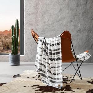 Wrangler – Blanket, Super Soft Plush Bedding, Yellowstone Inspired Throw Blanket for Couch or Bed (Navajo Light Blue, 50″ x 70″)(Diamond Trail Black)