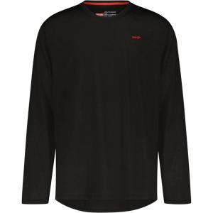 Wrangler – Men Long Sleeve Base Layer (Black) – Thermal Cold Weather Top(Black)