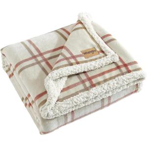 Wrangler – Throw Blanket, Soft Plush Fleece Bedding, Western Decor for Bed or Couch (Colt Bright Orange, 50 x 60)(Colt Bright Orange)