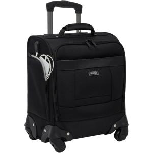 Wrangler 17″ Underseat Spinner Carry-On Luggage, Black(Black)