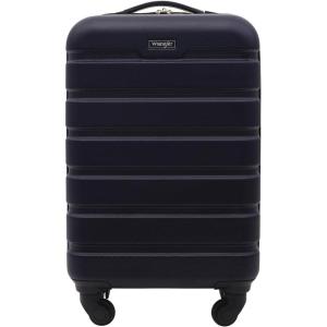 Wrangler 21.5″ Spinner Carry-On Luggage, Navy Blue(Dark Navy)