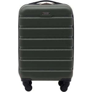 Wrangler 21.5″ Spinner Carry-On Luggage, Navy Blue(Deep Depth)