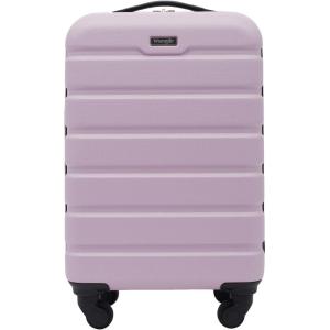 Wrangler 21.5″ Spinner Carry-On Luggage, Navy Blue(Lilac)