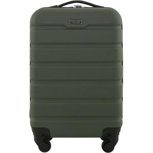 Wrangler 21.5″ Spinner Carry-On Luggage, Navy Blue(Olive)