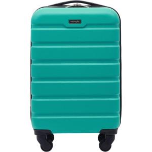 Wrangler 21.5″ Spinner Carry-On Luggage, Navy Blue(Teal)