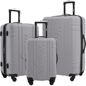 Wrangler 3 Piece Astral Travel Luggage Set, Sage Brush(Sharkskin)
