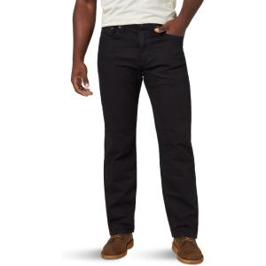 Wrangler Authentics Mens Classic 5-Pocket Relaxed Fit Flex Jean(Black Flex)