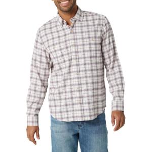 Wrangler Authentics Men’s Cloud Flannel Woven Shirt(Potent Purple)