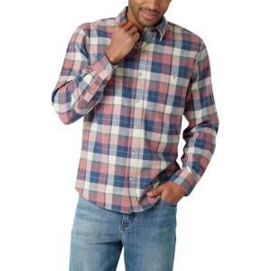 Wrangler Authentics Men’s Cloud Flannel Woven Shirt(Withered Rose)
