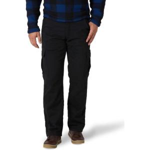 Wrangler Authentics Men’s Fleece Lined Cargo Pant(Black Twill)